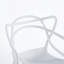 Chaise en plastique 4 pièces blanc-895328211