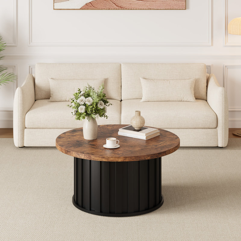 Table basse de salon Mid-Century, Brun
