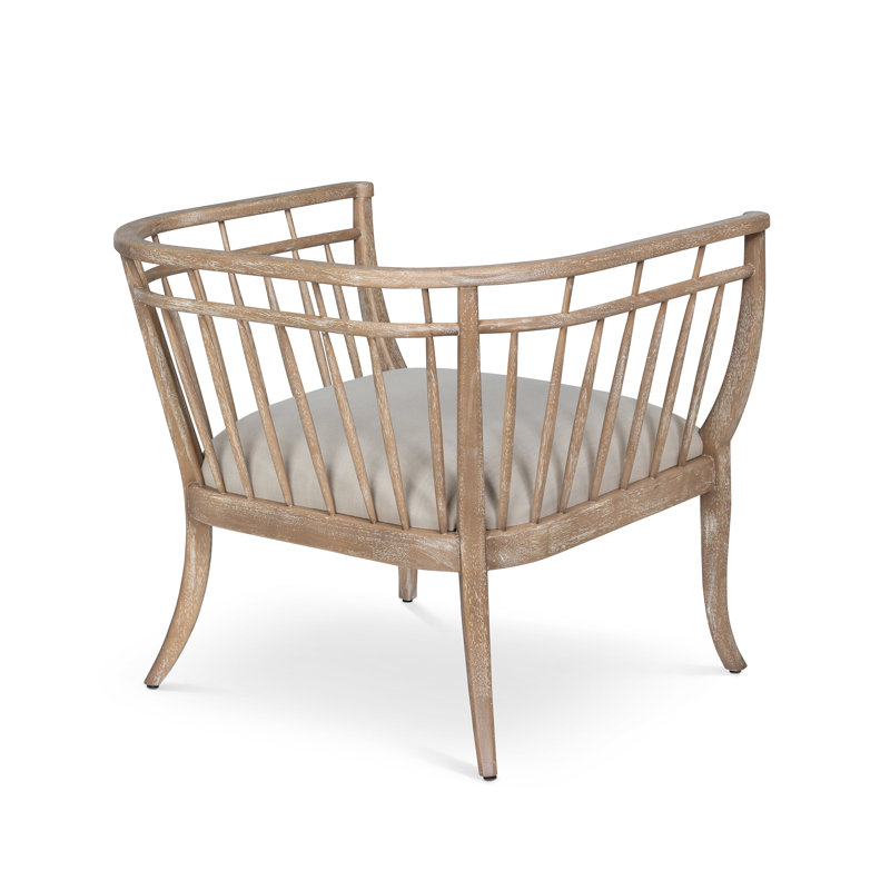 Hyannis Port Occasional Chair, Whitewash, Beige Polyester Blend