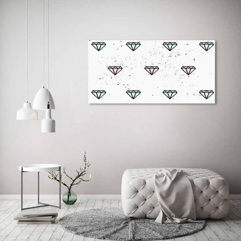 Diamonds - Wrapped Canvas Print