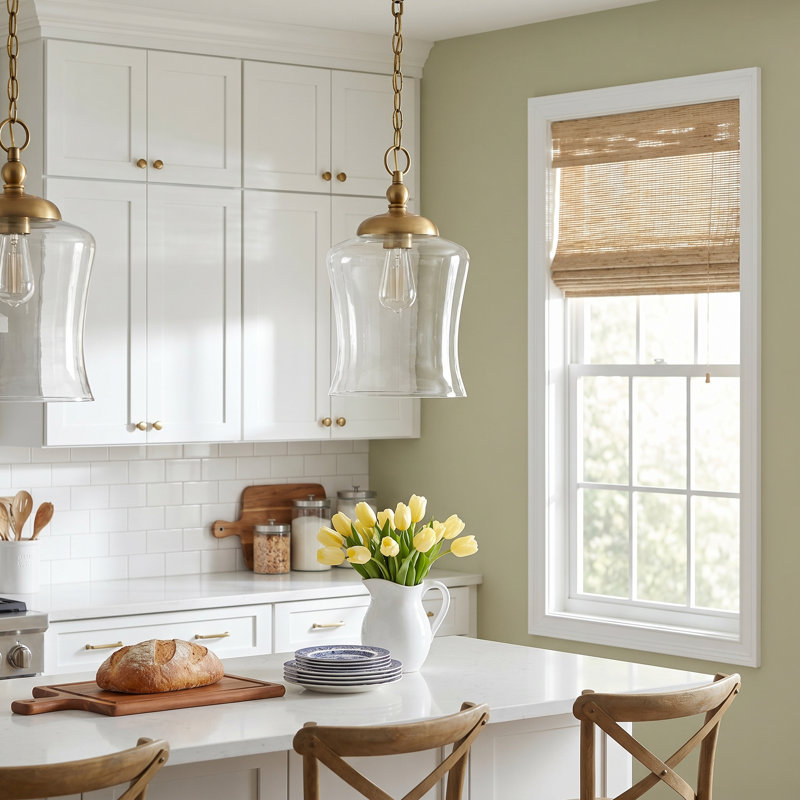 Pinedale 1 - Light Single Bell Pendant in Natural Brass, Natural Brass
