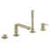Lineare™ Double Handle Deck Mounted Roman Tub Faucet with Diverter and Handshower