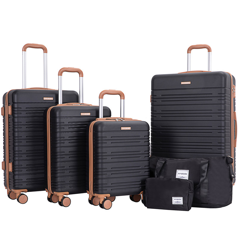 Ensemble de 6 valises, Noir