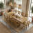 Alderon Modern Extendable Rectangular Dining Table Set-958182862-958182861