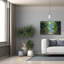 «Sunlit Forest Blue C» par Julia Purinton, art mural sur toile-1869504915