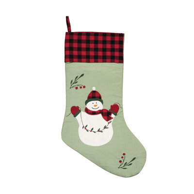 Chaussette de noël holly bonhomme de neige guirlande