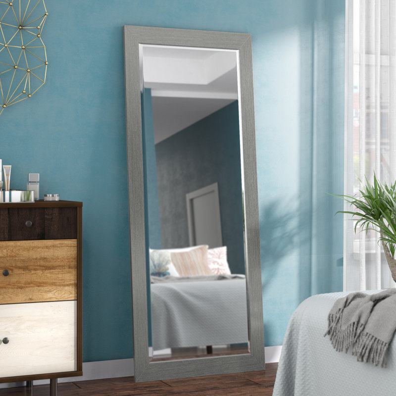 Miroir mural moderne et contemporain biseauté, 63,5 po x 25,5 po