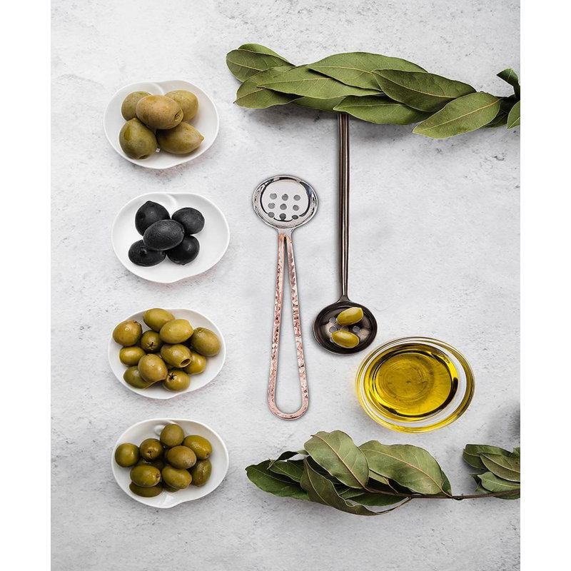 Matte Black Finish Olive Spoon