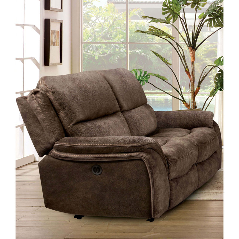 Causeuse transitionnelle l 68,4 po, brun foncé, Marron foncé