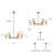 Eton 6 - Light Shaded Modern Chandelier
