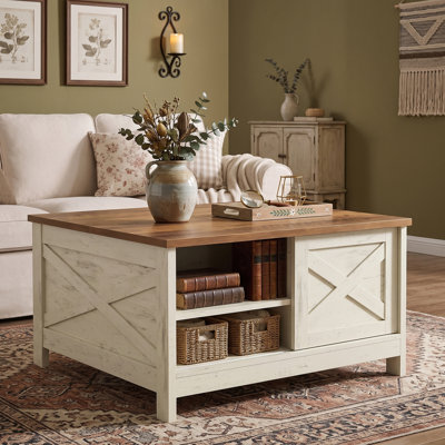 Table basse à plateau relevable Farmhouse