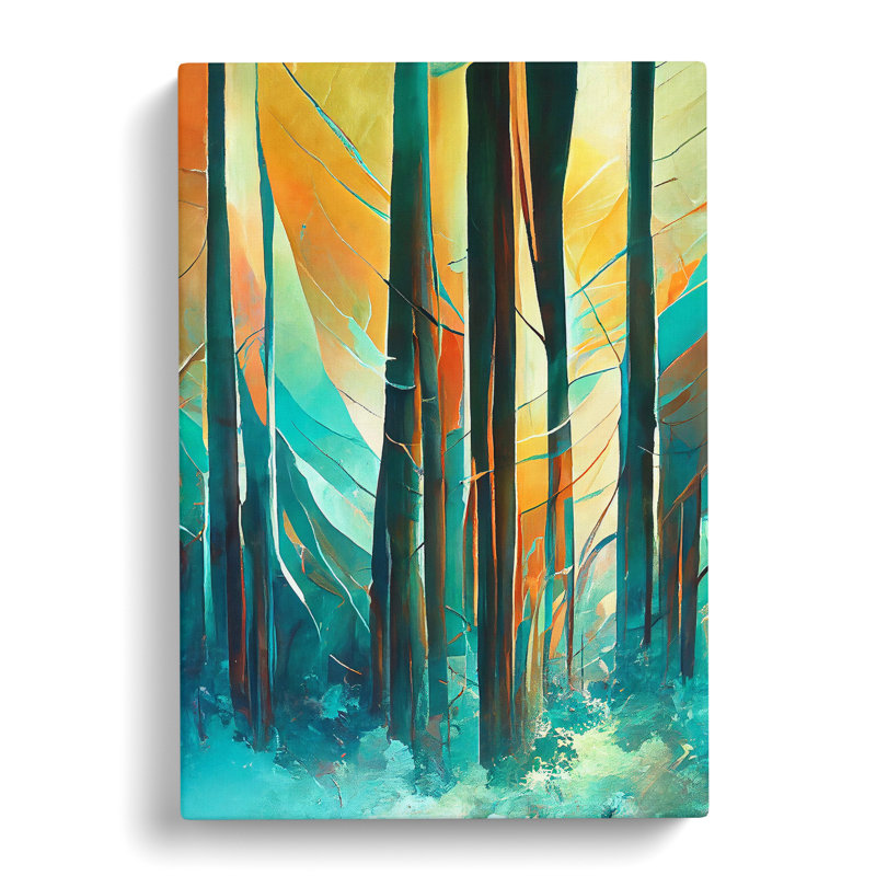 Forest Expressionism No.1 Abstract - Wrapped Canvas, 50cm H x 35cm W x 3cm D