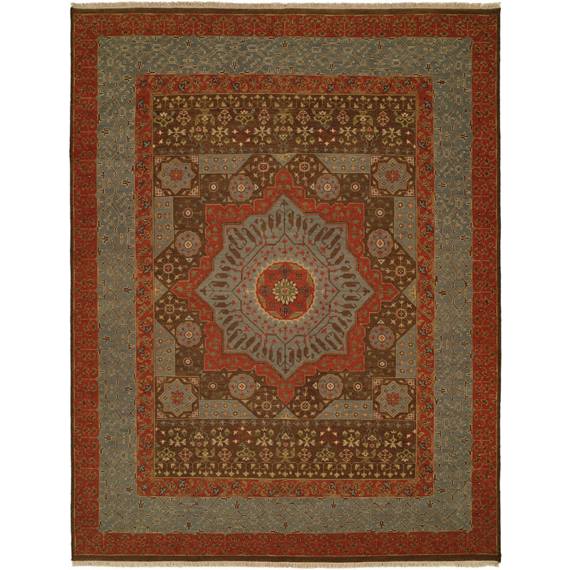 Wool Oriental Area Rug, Rectangle 2' x 3'