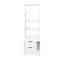 Tall Nightstand With Bookshelf & 2 Drawers, 5-tier Vertical Storage Cabinet For Bedroom, Space-saving Bedside Table For Small Spaces-714412193