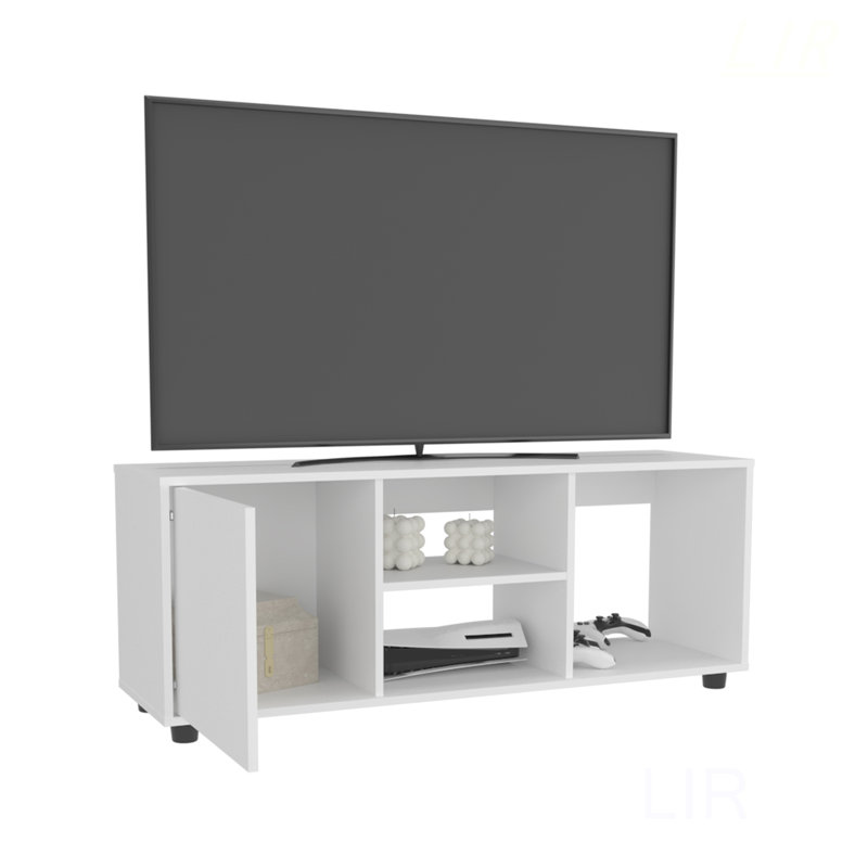Adel 51 Inch Wide TV Stand With Spacious Shelves And Concealed Storage, Ideal For Modern Living And Entertainment Spaces, TV Stand
