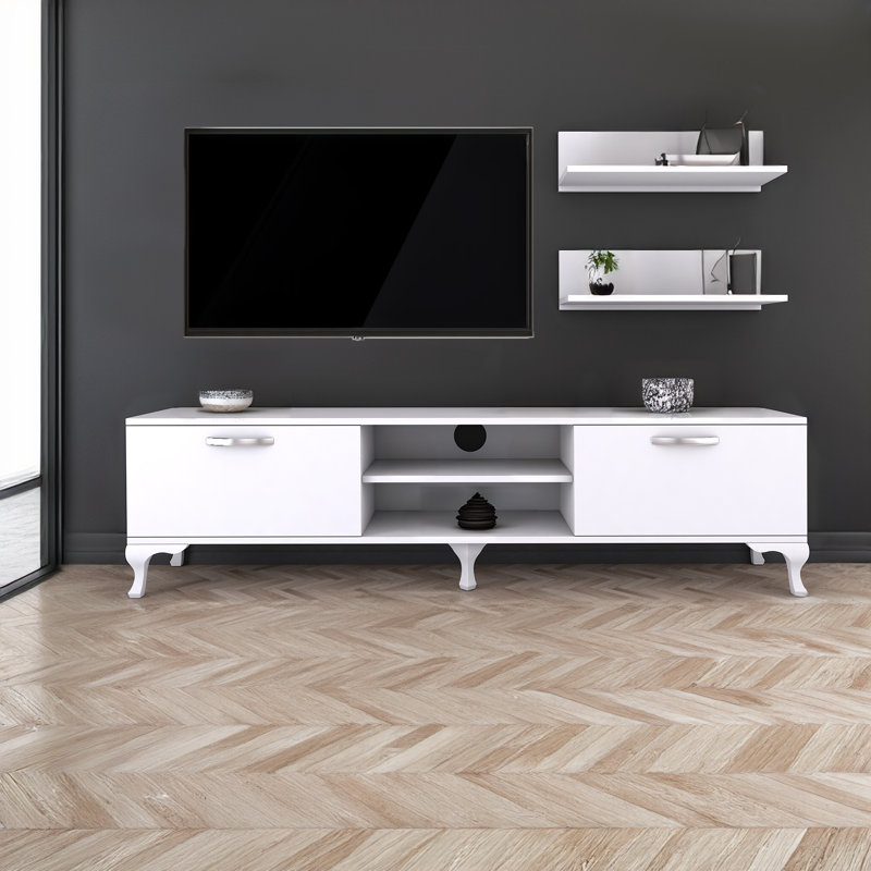 Unfinished Entertainment Center for TVs up to 60", White