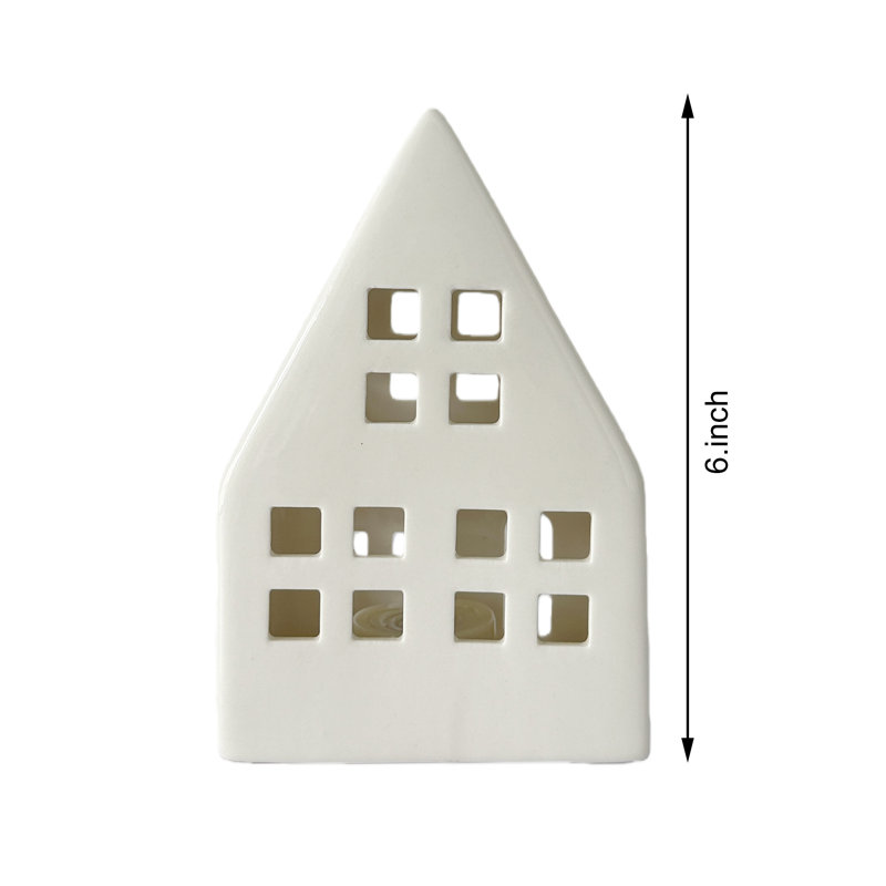 10 pc Ceramic LED Holiday Village Set
