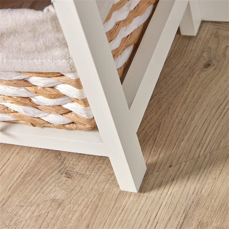 Ameiya 37cm W Manufactured Wood Bedside Table