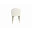Ensemble de 2 chaises d'appoint en tissu blanc Cora