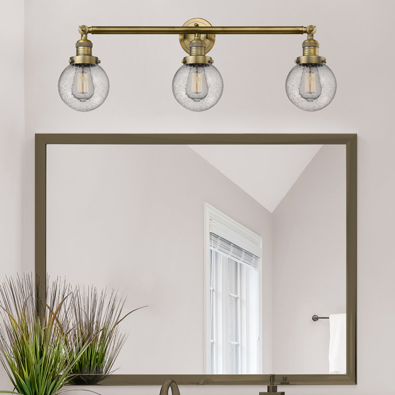 Éclairage pour salle de bain 3 lumières Lorri, DEL, Laiton brossé