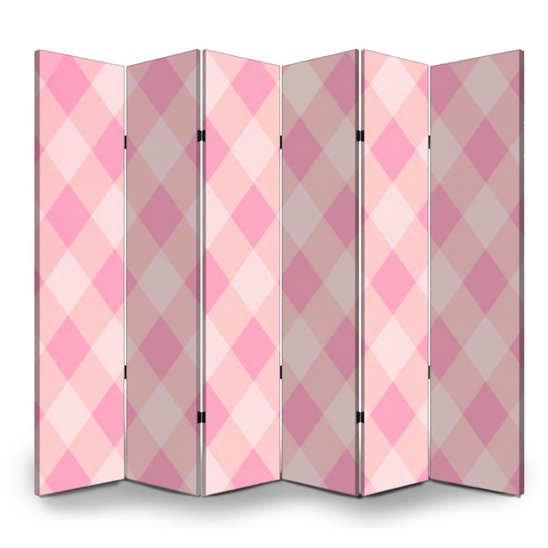 Paravent 6 panneaux à cloisons pliable Argyle, null, null