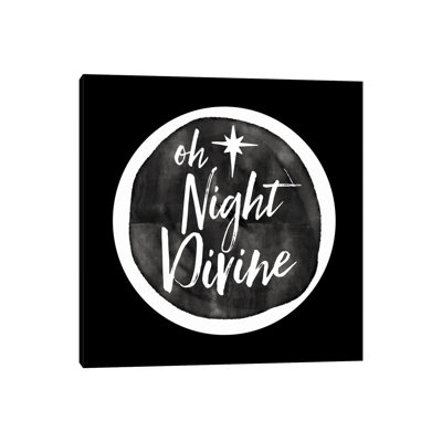 «Oh Night Divine», reproduction d'art sur toile tendue