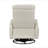 Sery Swivel Glider Manual Reclining Chair W Pull Handle, Beige Leather-119907022