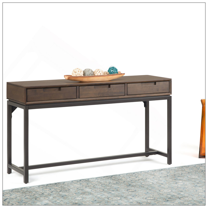 Banting - Mid Century Wide Console Table - Walnut Brown