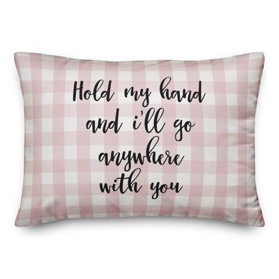 Hold My Hand Throw Pillow