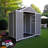 Campcraft 6*5ft Resin Storage Shed,plastic Garden Tool Outside Sheds,high Quality Pp Material,strong Structure,waterproof,rust And Uv Proof,large Storage Space,12mm Thick Pp Board,hd Window Lighting