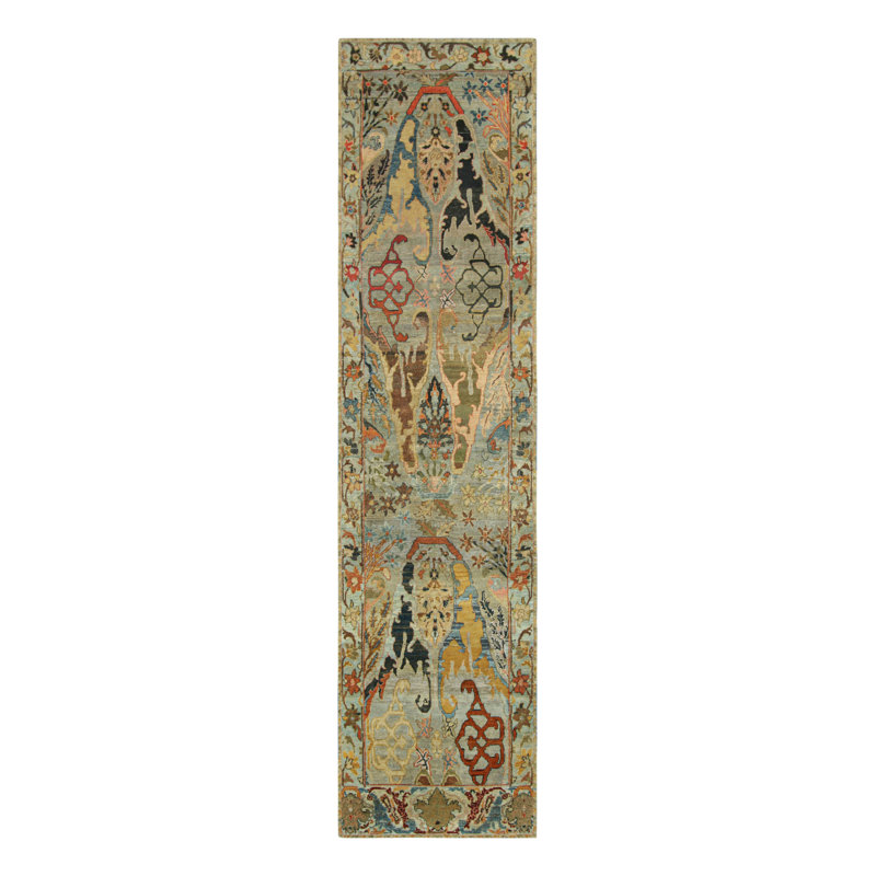 One-of-a-Kind 2'7x10'11 Hand Knotted Area Rug
