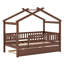 Lit en bois avec couchette-1076371909