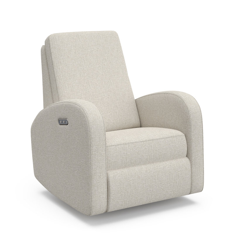 Fauteuil inclinable électrique pivotant avec USB Santa Monica, Dune Basketweave