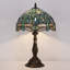 Lampe de table Tiffany en verre coloré 12 x 12 x 19 pouces (style libellule)-331287536