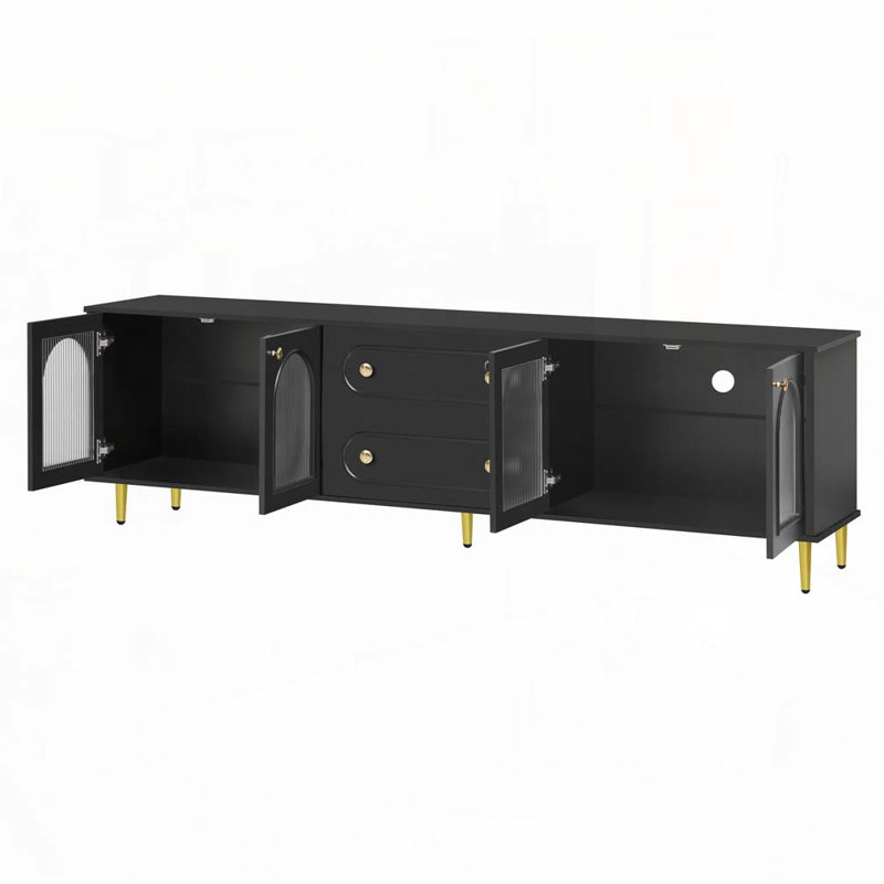 Meuble télé moderne, meuble télé, Noir