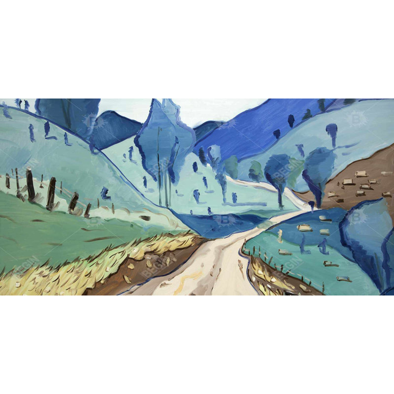 Tuscany trail - 15.75"x31.50" Desk mat