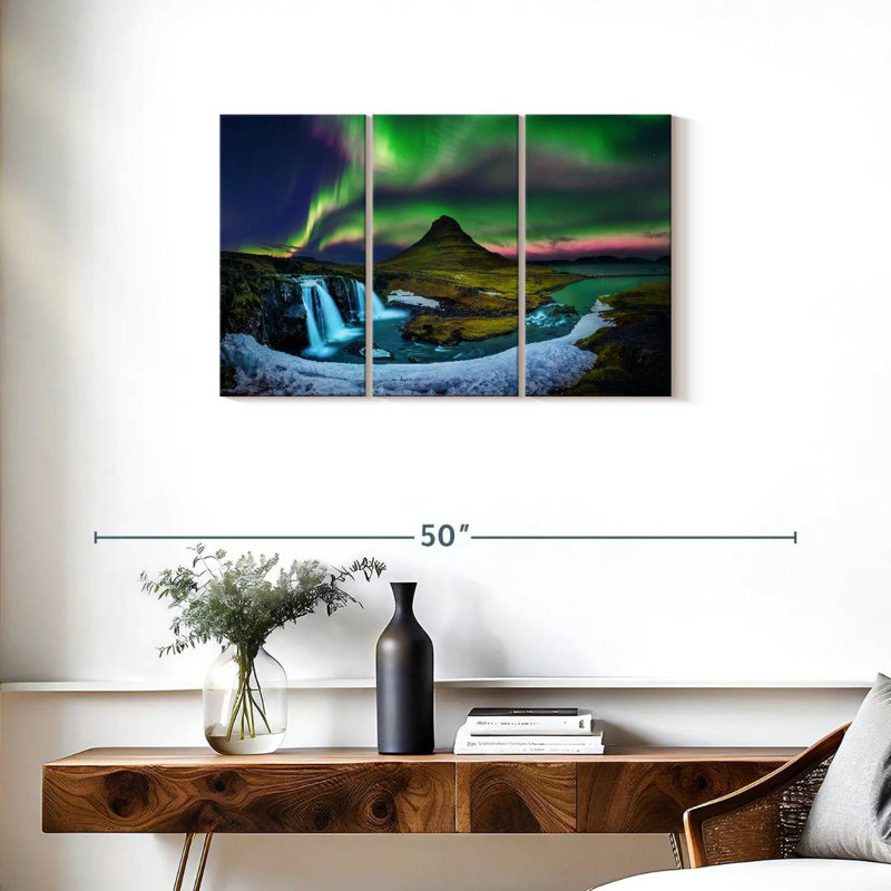 Alvord Kirkjufell Northern Lights, H 20 po x l 33 po