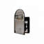 Pharmacie d'angle en métal 18 po avec miroir arqué 18 po x 24 po-152692366