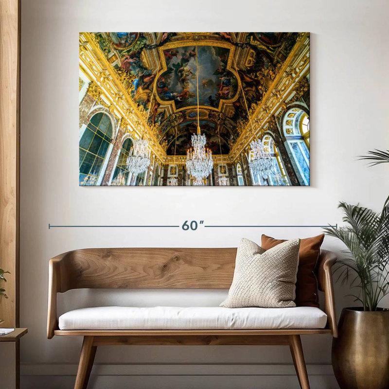 Lilie, château de Versailles, galerie des miroirs, H 32 po x l 48 po