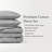 Coastal Leaves Light Gray 100% Cotton 3-Piece Full/Queen Duvet Set-126264873-126264874