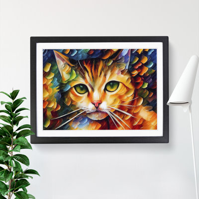 Cat Painting Vol.4 Abstract - Framed Print