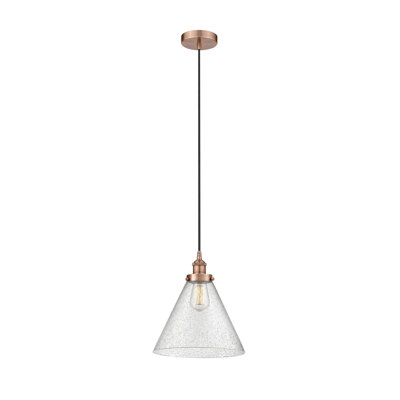 Luminaire suspendu conique à 1 lumière Buckholts
