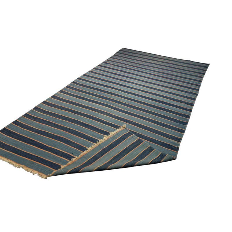 Dhurrie Wool Striped Area Rug
