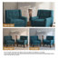 Jaqueze Upholstered Polyester Tufted Square Arm Accent chair-1208533515