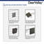 Niche murale encastrée rectangulaire en acier inoxydable l 25 po x H 14 po, noir mat