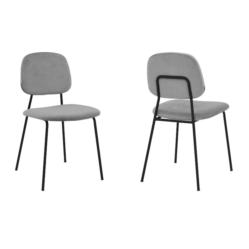Chaise d'appoint en gris clair