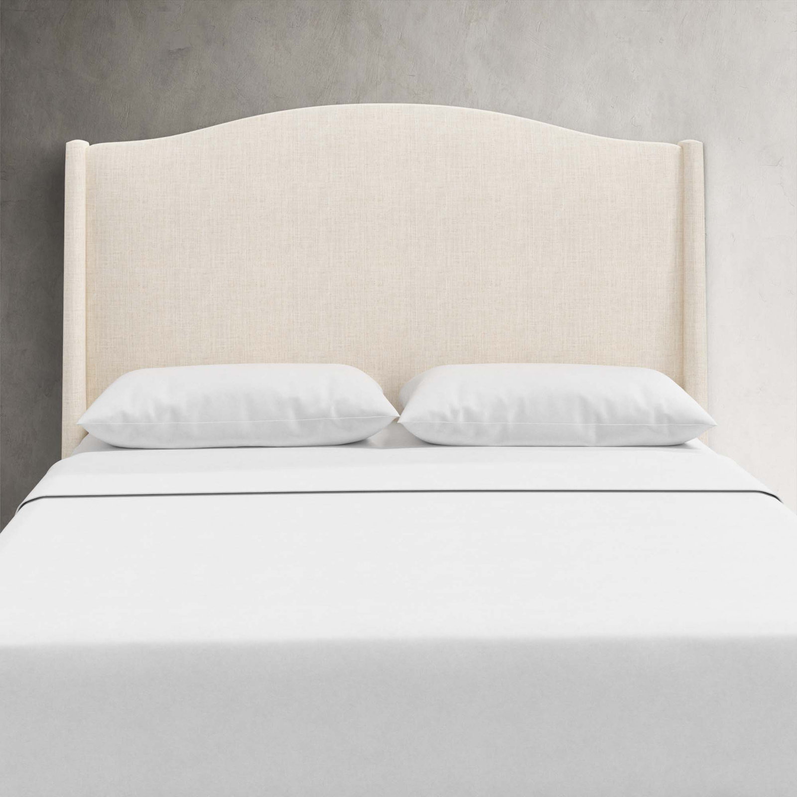 Byrd Cotton Headboard, Twin, Classic Talc Linen
