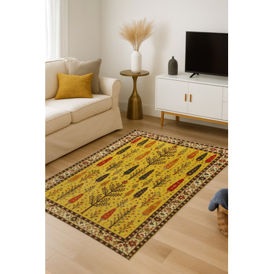 Tapis beige tissé traditionnel Mosso