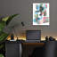  «Cucumber Slumber 1» par Coco Good, art mural en verre, 12 po x 16 po