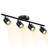 4-Light Modern Track Lighting Fixture with Flexibly Rotatable Light Heads, GU10 Bulbs Included